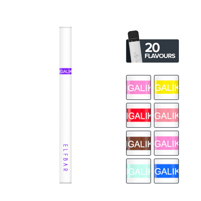    Elf Bar Cigalike Disposable Device with 8 colour boxes
