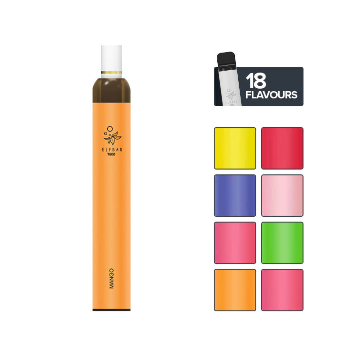Elf Bar T600 Disposable With 8 Colour Boxes