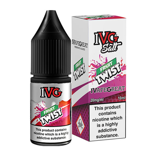 Fruit Twist 10ml Nic Salt E-Liquid by IVG