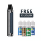 Gunmetal Geekvape Aegis One Pod kit and 3 e liquids