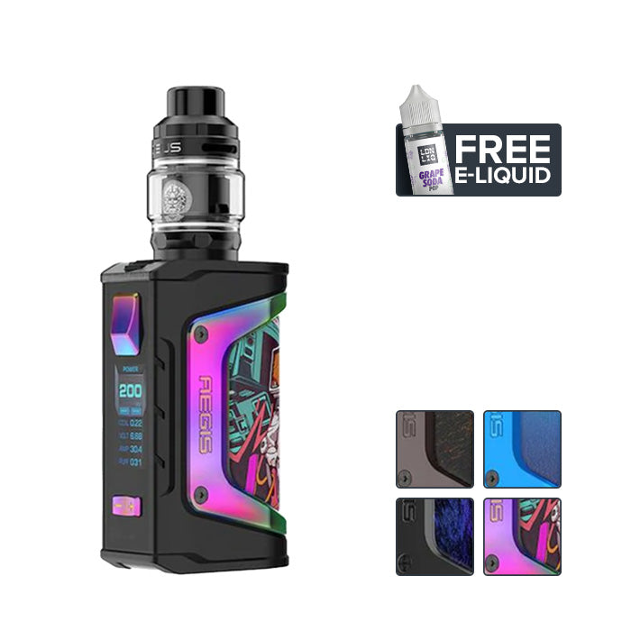 Geekvape Aegis Legend 200w Zeus Kit with 4 colour boxes
