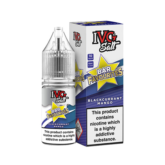 IVG Bar Favourites 10ml Nic Salt Blackcurrant Mango with Box