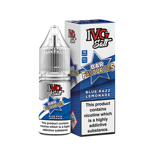 Blue Razz Lemonade 10ml Nic Salt E-Liquid by IVG Bar Favourites