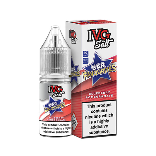 IVG Bar Favourites 10ml Nic Salt Blueberry Pomegranate