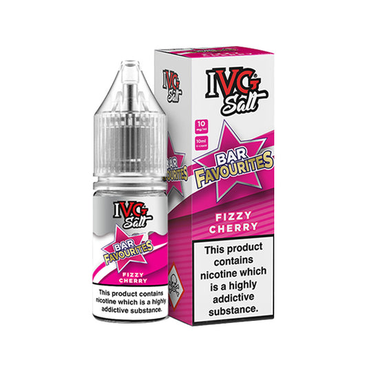 IVG Bar Favourites 10ml Nic Salt Fizzy Cherry with Box