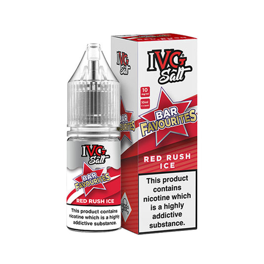 IVG Bar Favourites 10ml Nic Salt Red Rush Ice
