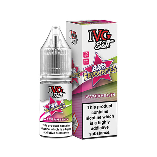 IVG Bar Favourites 10ml Nic Salt Watermelon with box