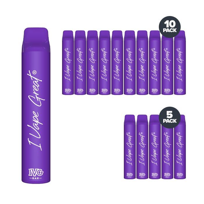 IVG Bar + 800 puffs purple deep