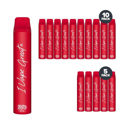 IVG Bar + 800 puffs red