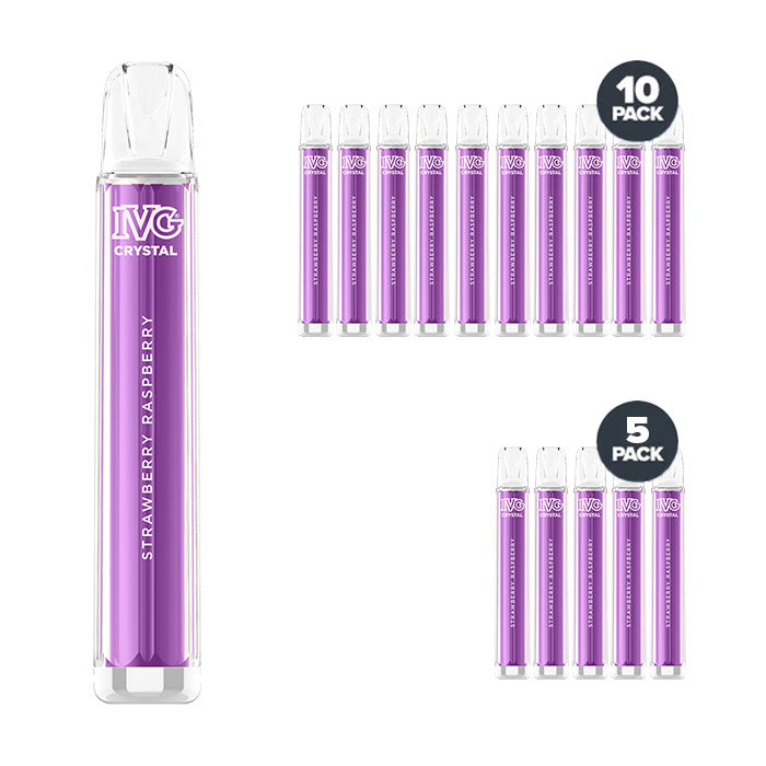 IVG Crystal Bar Disposable Strawberry Raspberry