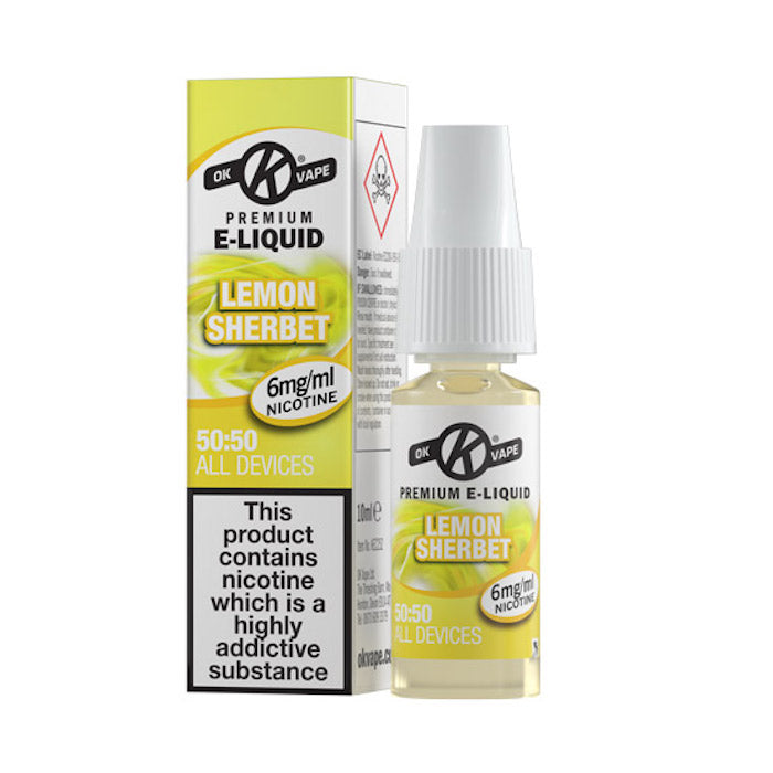 OK Vape 50:50 E-Liquid Lemon Sherbet