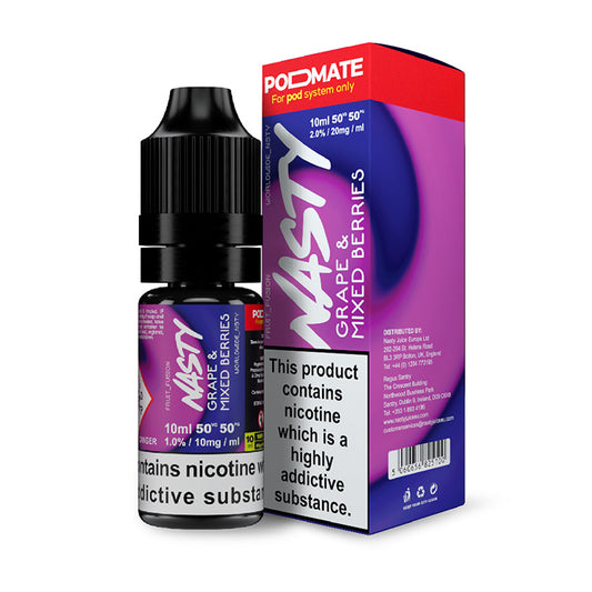 Nasty Juice PodMate 10ml E-Liquid Grape Mixed Berries