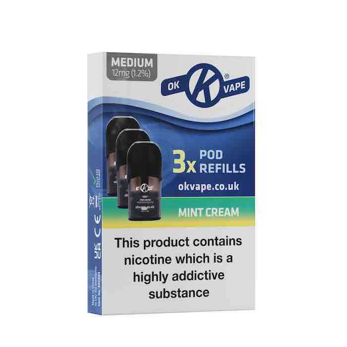 OK Vape Pod Refills mint cream