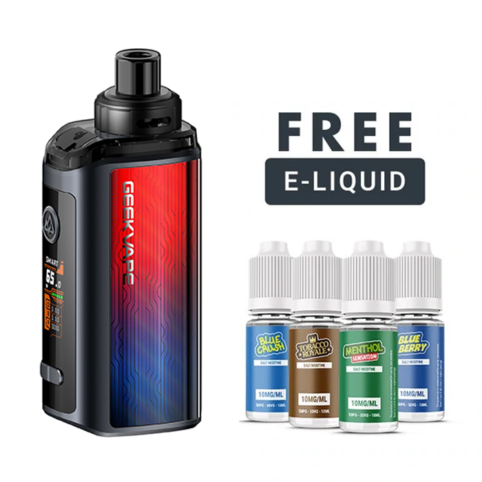 Geekvape obelisk 65 fc pod kit red and blue