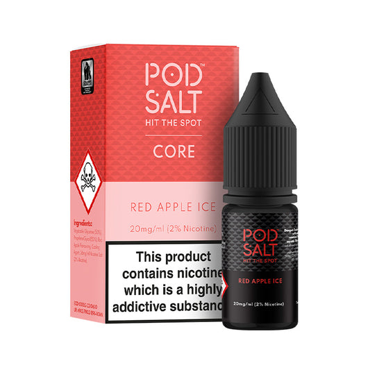 Pod Salt Core Red Apple Ice 10ml Nic Salt E-Liquid