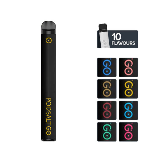 Pod Salt GO Disposable with 8 colour boxes