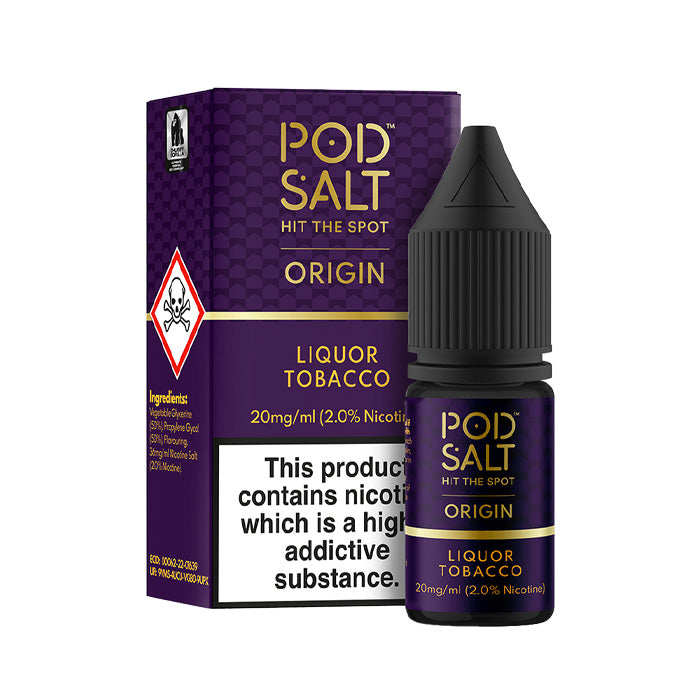 Pod Salt Origin 10ml Liquor Tobacco