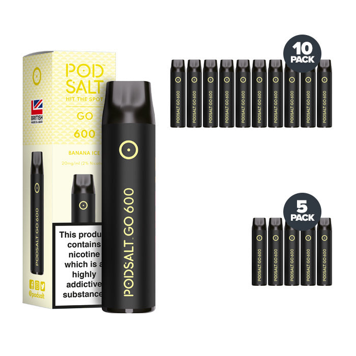 Pod Salts Go 600 Disposable banana ice