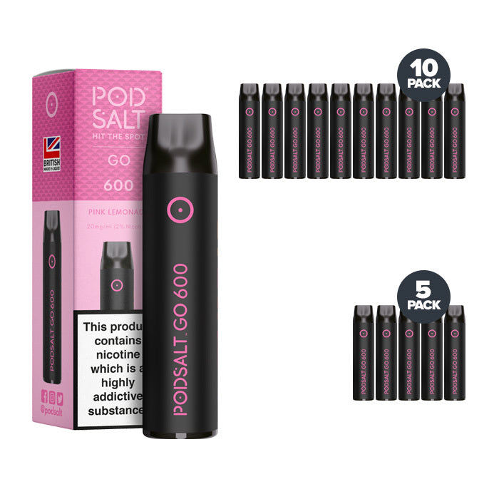 Pod Salts Go 600 Disposable Pink Lemonade