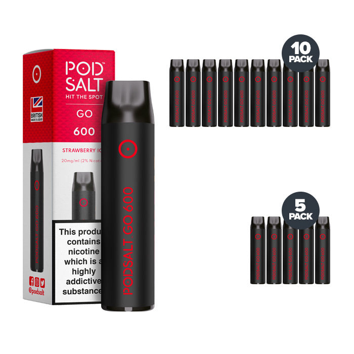 Pod Salts Go 600 Disposable Strawberry Ice