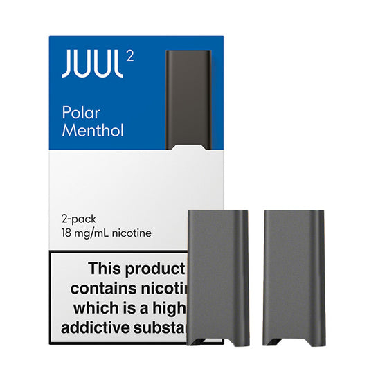 2 JUUL2 Polar Menthol Pods and box