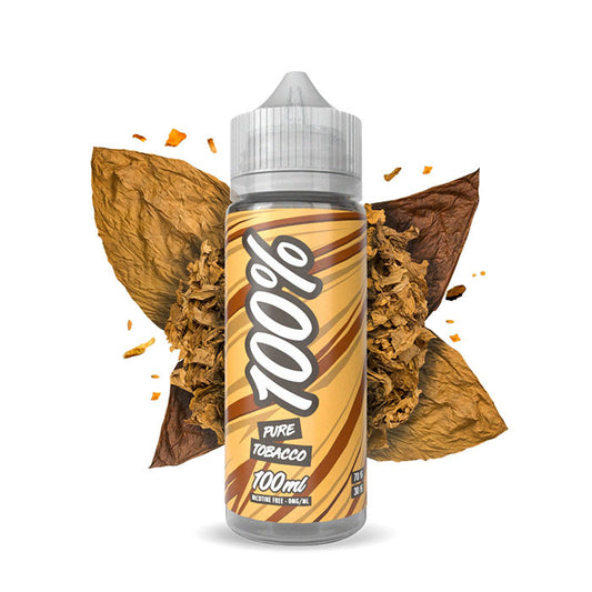 100ml bottle surrounded by tobacco leaf
