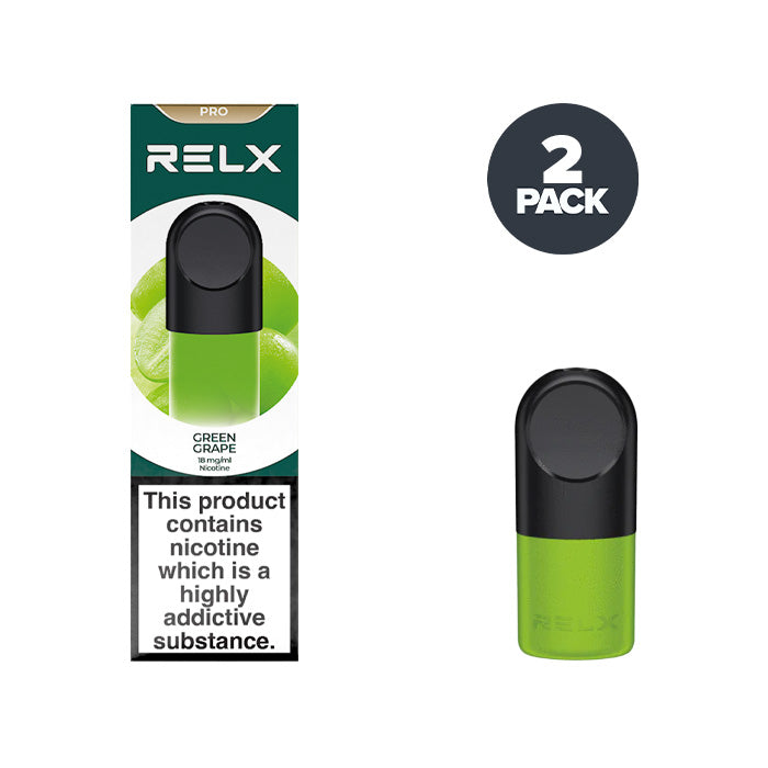 RELX Pro Pod and Box Green Grape