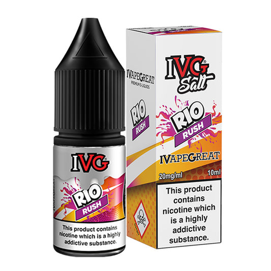 Rio Rush 10ml Nic Salt E-Liquid by IVG