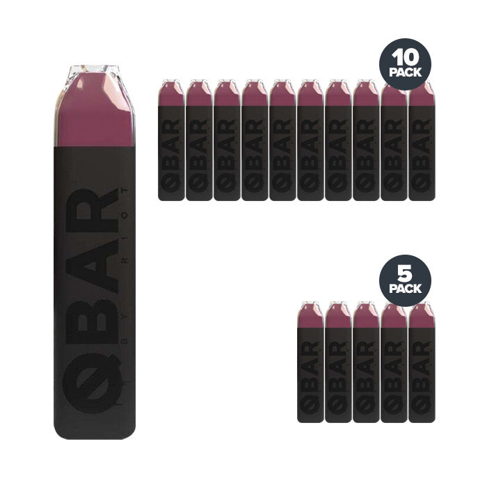 16 pink q bar disposables