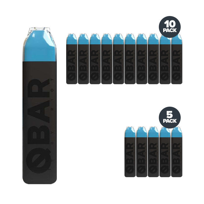16 light blue q bar disposables
