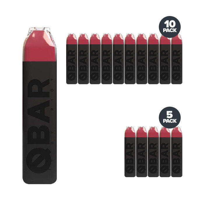 16 pink q bar disposables