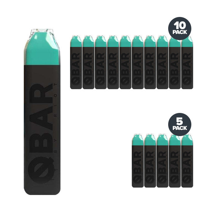 16 light green q bar disposables