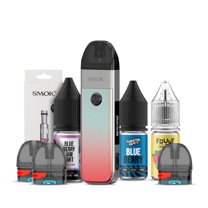 Smok Pozz Pro Kit Bundle Silver Red Alloy