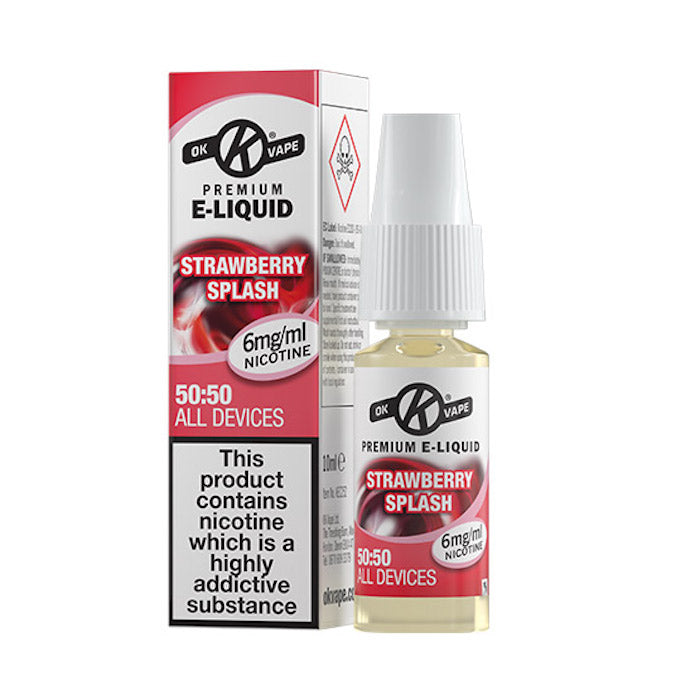 OK Vape 50:50 E-Liquid Strawberry Splash