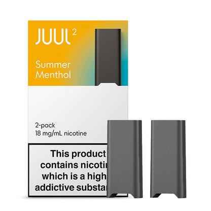 2 JUUL2 Summer Menthol pods with box