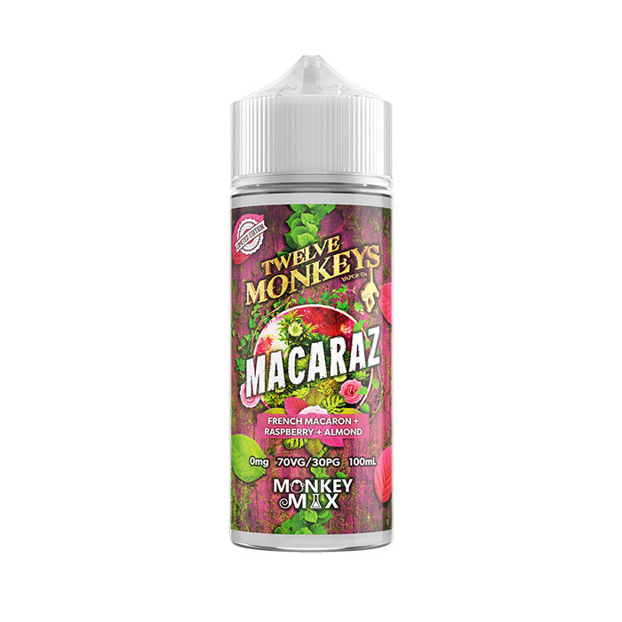 Twelve Monkeys 100ml E-Liquid Macaraz