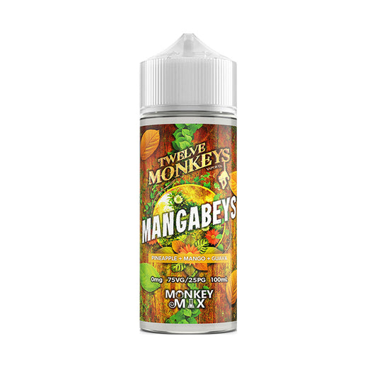 Twelve Monkeys 100ml E-Liquid Mangabeys