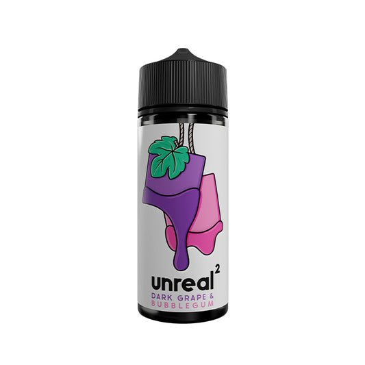 Unreal 2 Dark Grape Bubblegum 100ml Shortfill E-Liquid