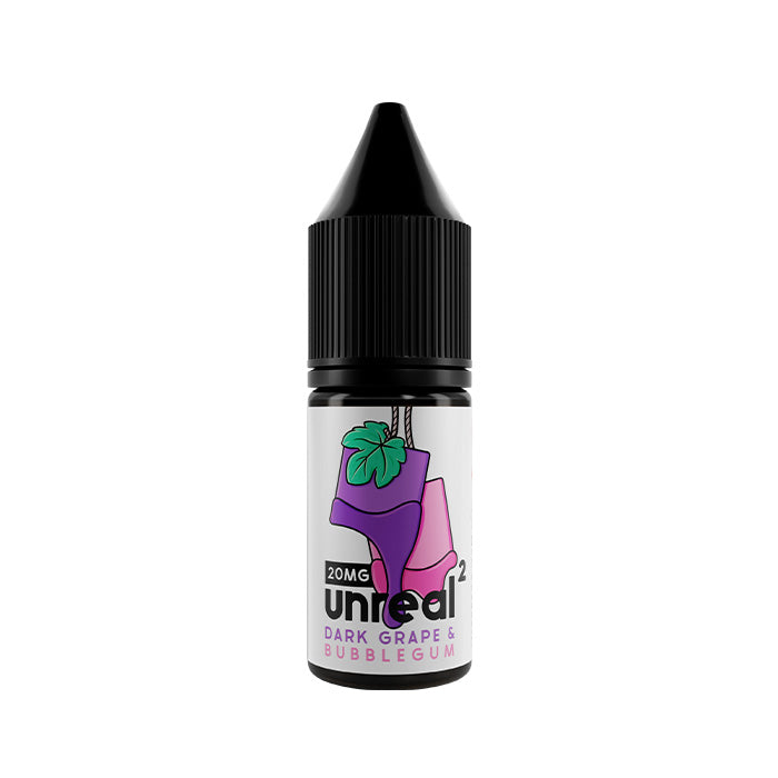 Unreal 2 Dark Grape Bubblegum 10ml Nic Salt E-Liquid