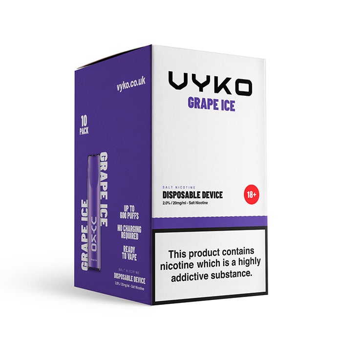 VYKO Bar 10 Pack Grape Ice