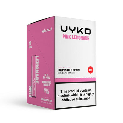 VYKO Bar 10 Pack Pink Lemonade