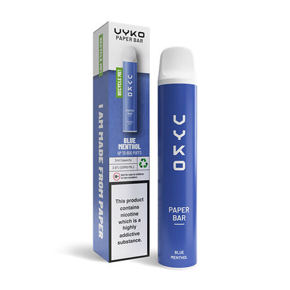 VYKO Paper Bar Box Blue Menthol