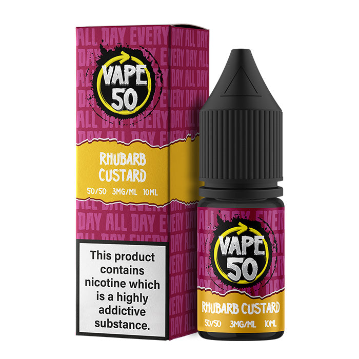 Vape 50 10ml Rhubarb Custard