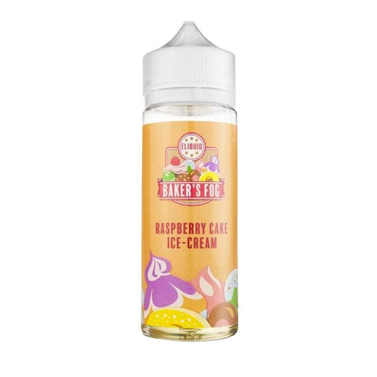 Baker's Fog - Raspberry Cake Ice Cream 120ml Short Fill E-Liquid