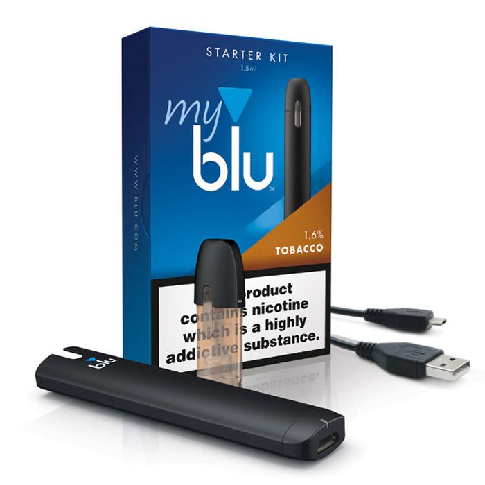 Myblu Starter Kit - Tobacco 16mg Black