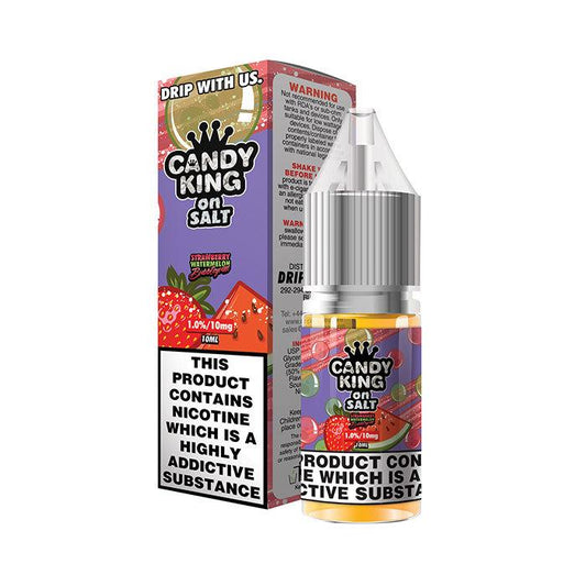 Candy King on Salt Strawberry Watermelon Bubblegum 10ml Nic Salt E-Liquid