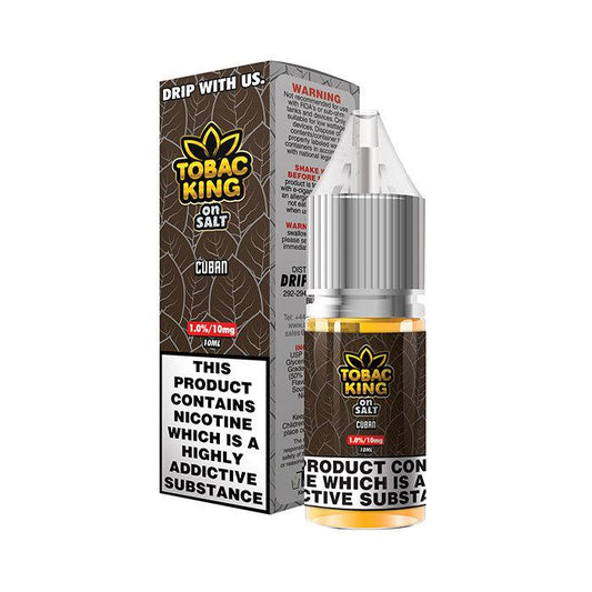 Tobac King on Salt Cuban 10ml Nic Salt E-Liquid