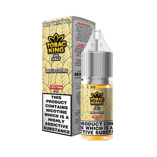 Tobac King on Salt Vanilla Custard 10ml Nic Salt E-Liquid