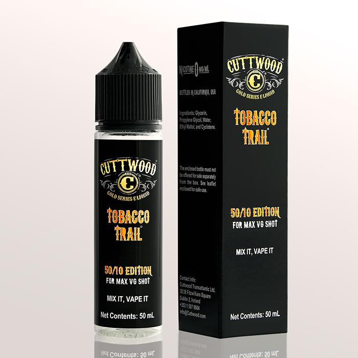 Cuttwood - 50/10 Series - Tobacco Trail 50ml Short Fill E-Liquid
