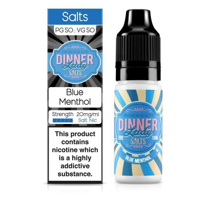 Dinner Lady - Blue Menthol 10ml Salt Nic E-Liquid - 20 mg